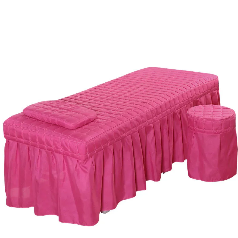 Spa Massage Bed Cover Beauty Salon Massage Table Bed Sheet Bedskirt Skin-Friendly SPA Cover with Hole mattress cover
