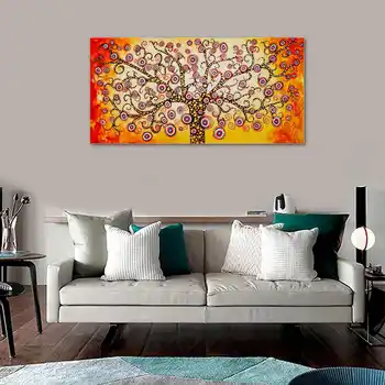 

4 Size Available Abstract Canvas Painting Print Poster Home Bedroom Living Room Decoration Unframed Tree of Life Wall Art