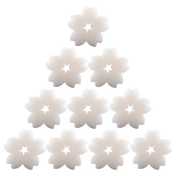 

10pcs/set Practical Hot Tub Portable Home Floating Sakura Shape Reusable Oil Absorbing Sponge Spa Swimming Pool Multifunction