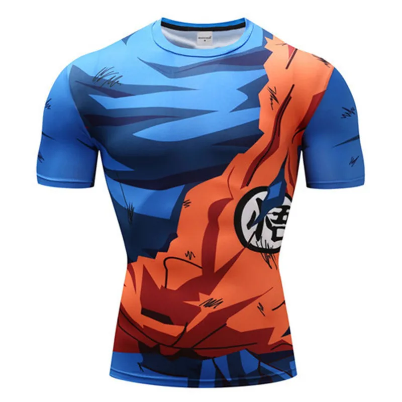 Компрессионная футболка для мужчин с 3D принтом Dragon Ball Z футболки Рашгард Вегета ГОКу футболка Веселая футболки Аниме трикотажные футболки - Цвет: 059