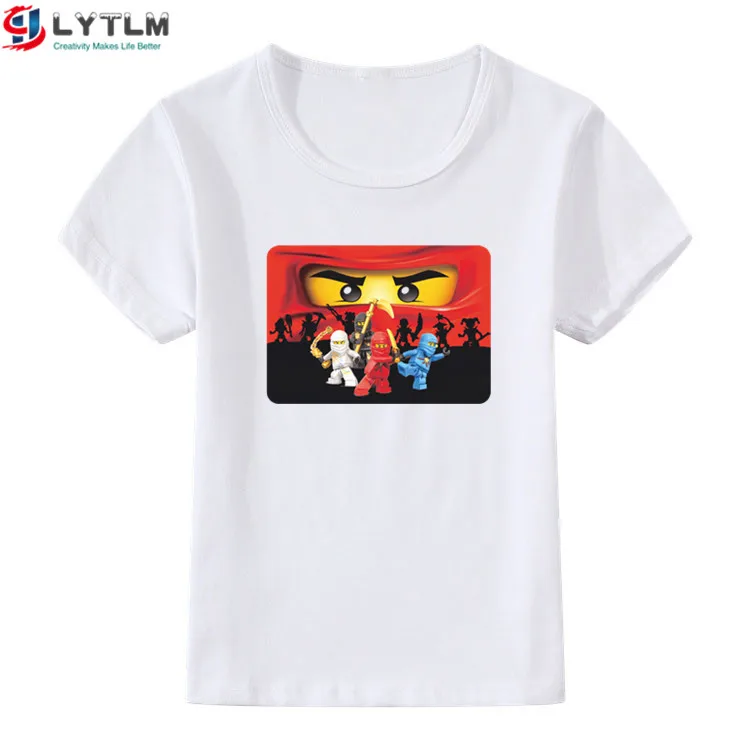 LYTLM летняя одежда для маленьких девочек, одежда Ninjago, футболки для девочек, XXX, Детская футболка, футболка для мальчиков, Koszulki Meskie Rock, Enfant Garcon - Цвет: DX White
