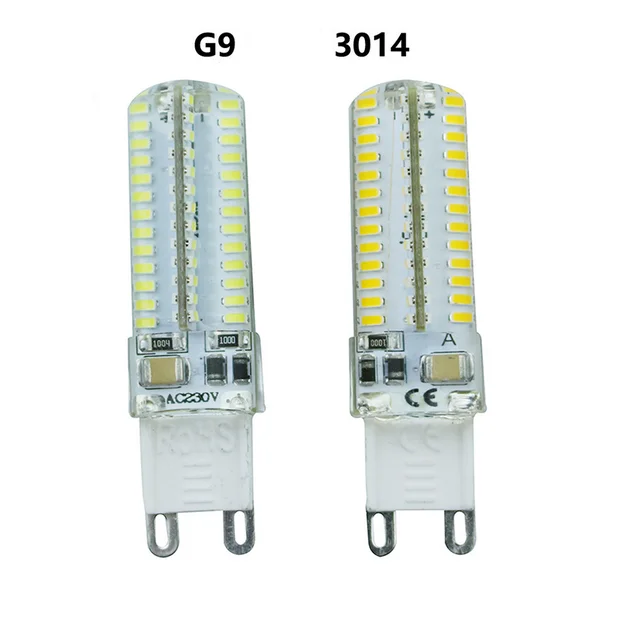 5X Ampoules led G9 9W spot led 104 SMD 3014 led lampes G9 ampoule light  bulbs 1050LM blanc chaud AC 200-240V - AliExpress