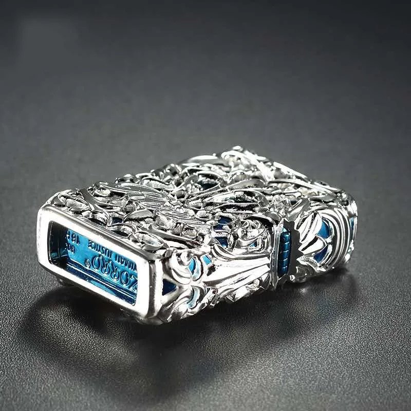Новинка! Зажигалка с подарочной коробкой, керосиновая зажигалка с черепом, керосиновое масло, бензин, многоразовая зажигалка