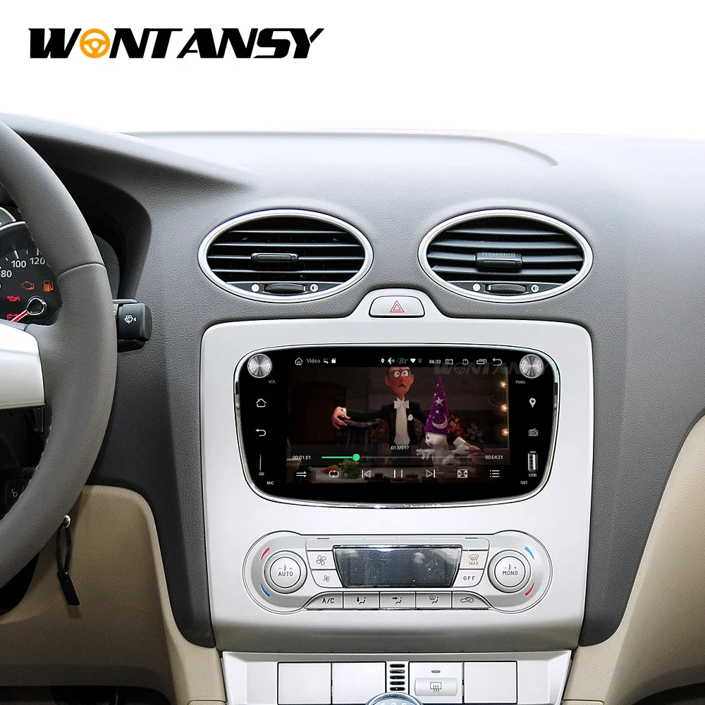 Автомобильный dvd для Ford focus Mondeo S-max smax Kuga c-max 2009 2010 2011 с радио gps плеер 1024*600 навигация PX6 Android 9,0