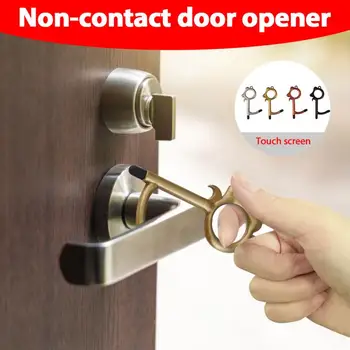 

Door Opener Protection Anti-epidemic Button Press Elevator Multifunctional Non-contact Door Opener Protection Keychain Tool