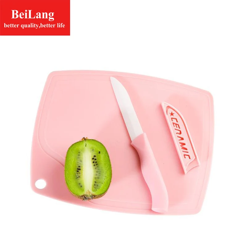 BeiLang керамический набор ножей для фруктов Керамический нож набор из 3 Нож для нарезки набор кухонный подарок набор чоппер