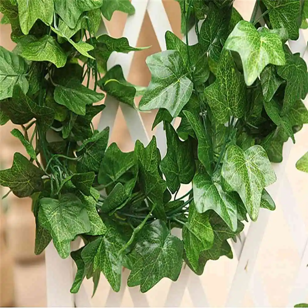 1PC Lizard Habitat 2M Artificial Scindapsus Aureus Vine Reptiles Simulation Design Terrarium Decor High Quality