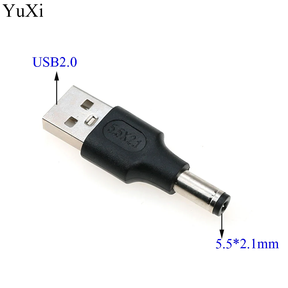 YuXi 1 шт. USB 2 0 Тип A штекер до 5 мм x мм/5525 В постоянного тока адаптер Разъем 5*2 |