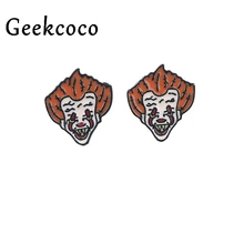 Стивен Кинг это панк Креативный дизайн серьги вечерние ювелирные изделия подарок девушке подарки на день рождения серьги-гвоздики J0555