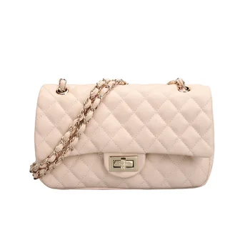 

Classical Double Flap Bag for Women Diamond Lattice Pu Leather Ladies Chain Shoulder Bag Luxury Brand Style Female Handbag Purse