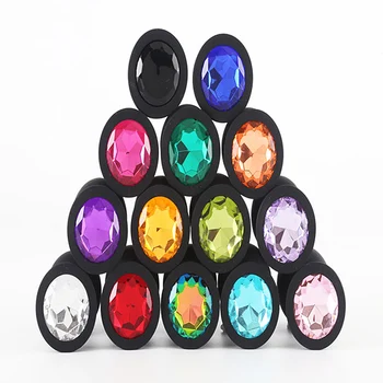 Silicone Anal Plug Removable Jewel Butt Plug Anus Stimulator Sex Toys Prostate Massager For Women Man Couple Gay 2