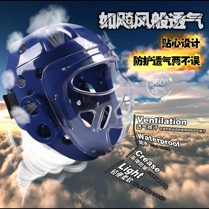 

Taekwondo Helmet Boxing Headgear Karate Capacete Dobok Kickboxing Sanda Head Gear Guard Protection ITF WTF Training Protector