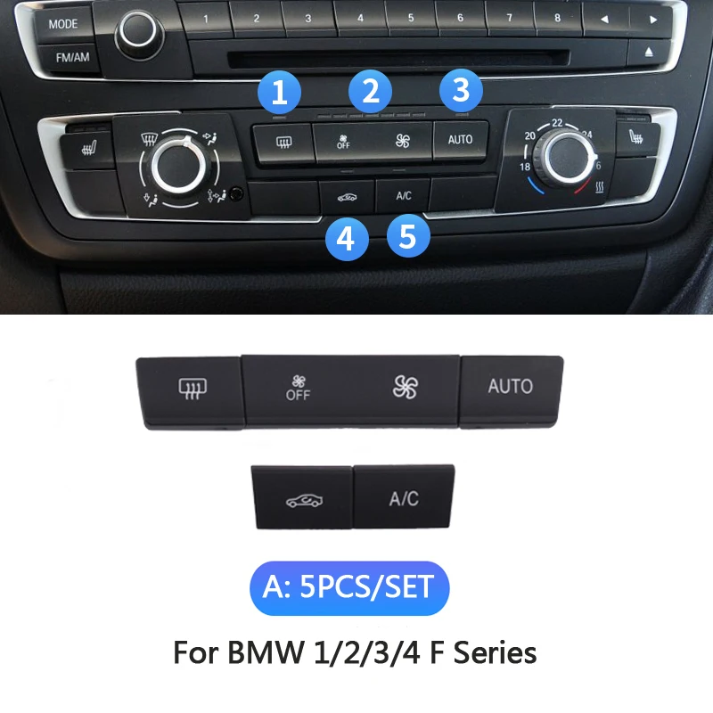 Набор для ремонта кнопки кондиционера приборной панели BMW 1 2 3 4 F Series F20 F30 F35 F45 F46