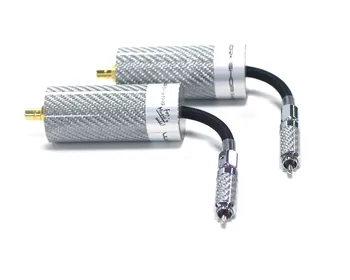 

1PC High Quality OFC carbon fiber XLR RCA Cable Wire Filter Purifier HiFi Audio Noise Filter