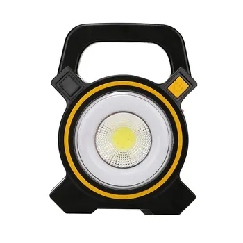 

Handheld Solar Lawn lamp USB Rechargeable 10W COB LED Flashlight 2 modes Solar Emergency Work Inspection lamp