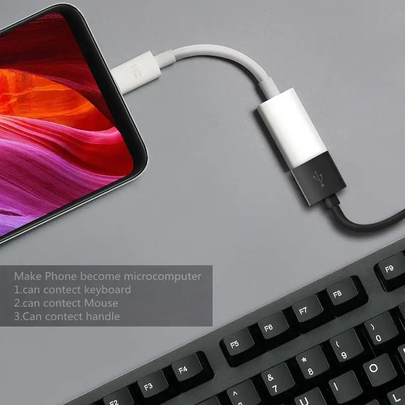 ZMI usb type C к USB 3,0 адаптер конвертер для samsung S9 huawei Xiaomi OnePlus Macbook-USB C OTG кабель для зарядки данных