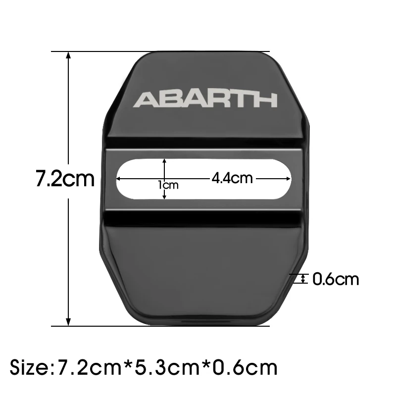 4 шт. отделка дверного замка Защитная крышка чехол с эмблемой для Fiat abarth 500 500L 500X Viaggio Ottimo Bravo аксессуары