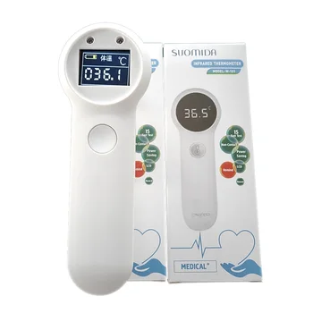 

Non-contact IR Infrared Kids Thermometer Forehead Body Temperature Gun LCD Digital Display With Fever Warning Function Gauge