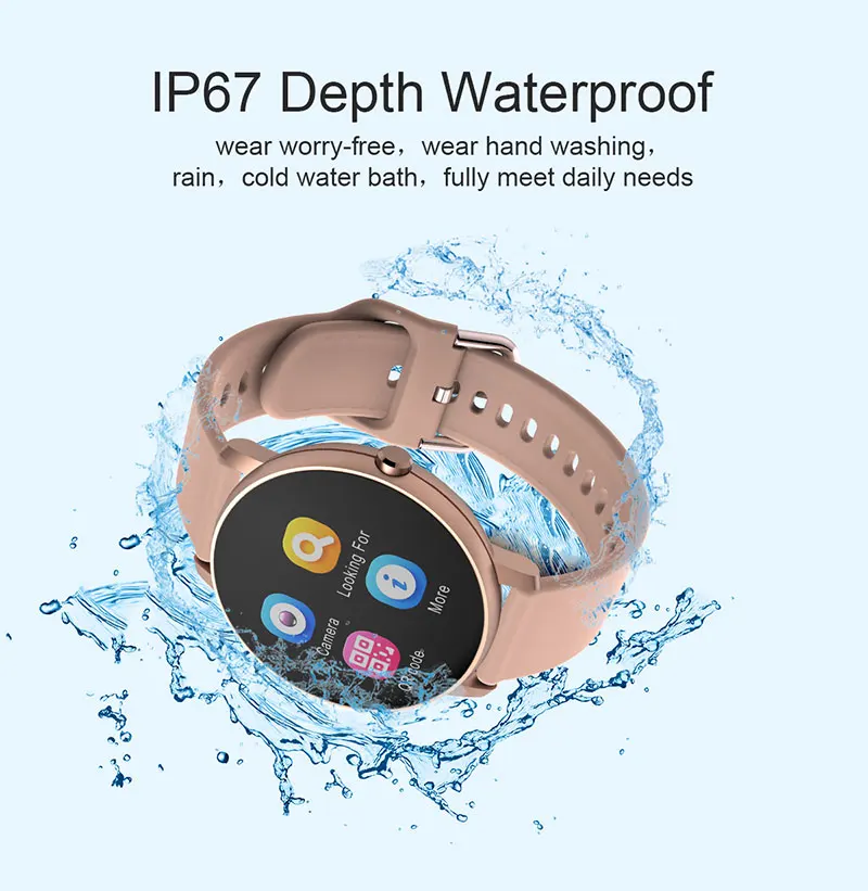 

P8 2020 Smart Watch Heart Rate Monitor Bracelet Sleep Blood Pressure Sport Round Watch