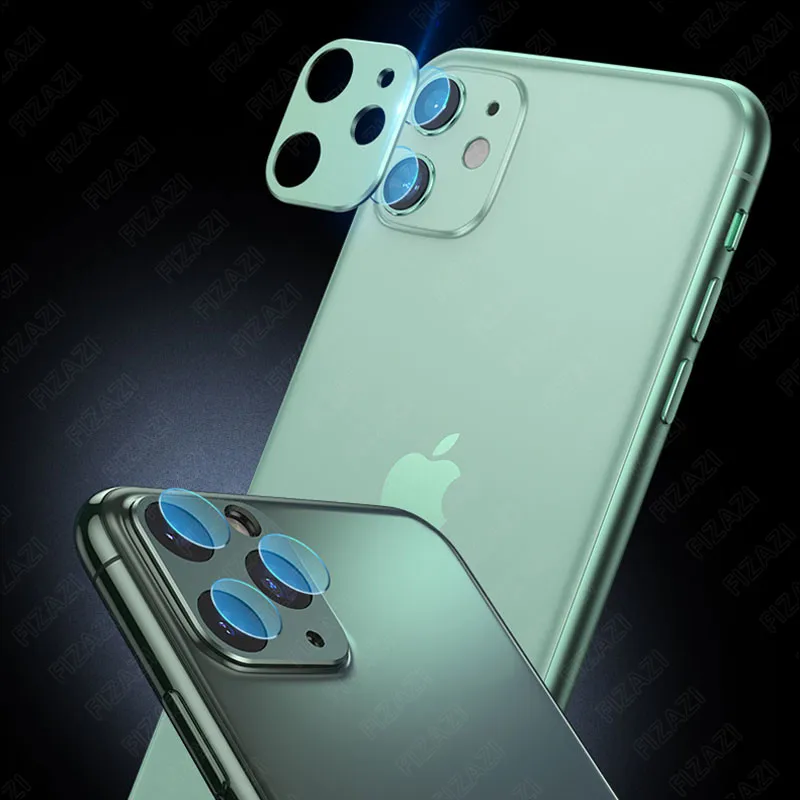 Защитная пленка для экрана для iphone 11 Pro Max, Защитное стекло для камеры для iphone 11 Pro, металлическое заднее кольцо для объектива+ стекло для iphone 11, чехол