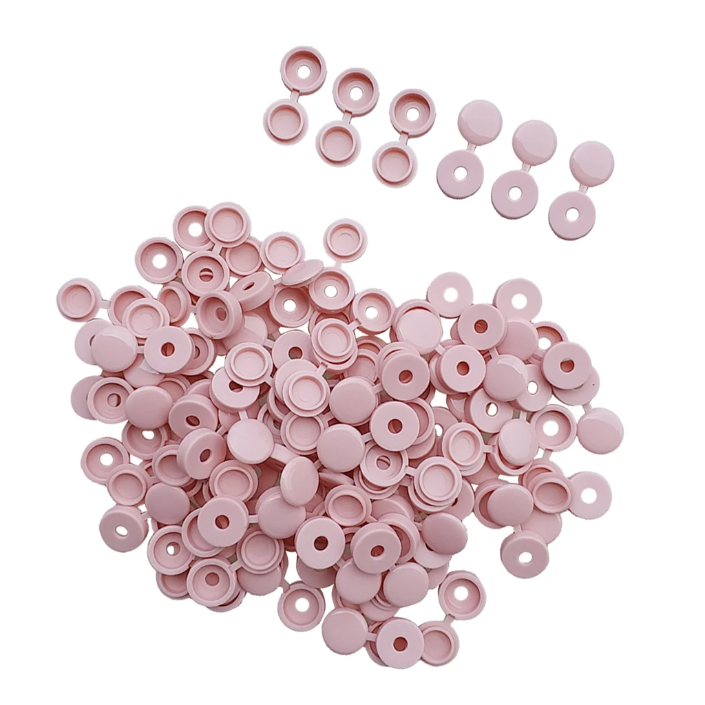 100Pcs/Set Hinged Screw Cover Cap for Car Home Furniture Decor