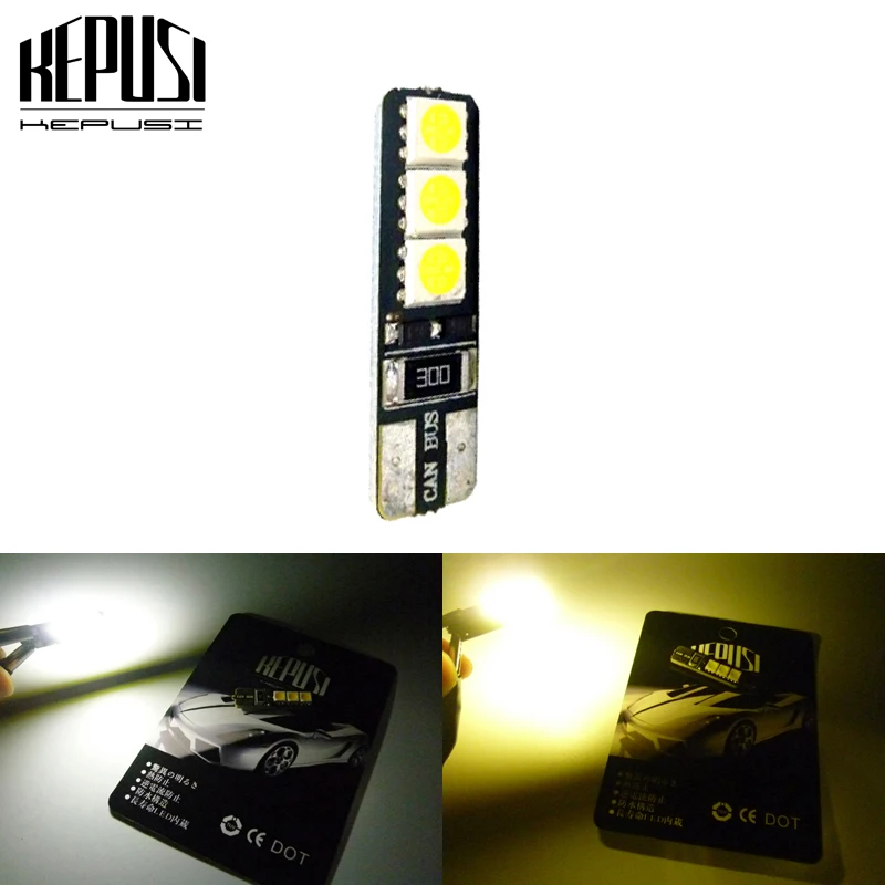 

T10 194 W5W LED canbus Car Light 5050 6SMD Auto LED Bulbs Reading Lamp Width Lamps For Toyota Camry corolla2011 rav4