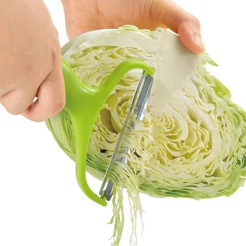 

Stainless Steel Cabbage Slicer Vegetables Graters Wide Mouth Fruit Peelers Knife Kitchen Gadgets