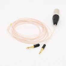 Audiocrast 8cores Headphones Cable with 4pins XLR Male Plug For Audio Upgrade Cable For Meze 99 Classics Focal Elear Headphones