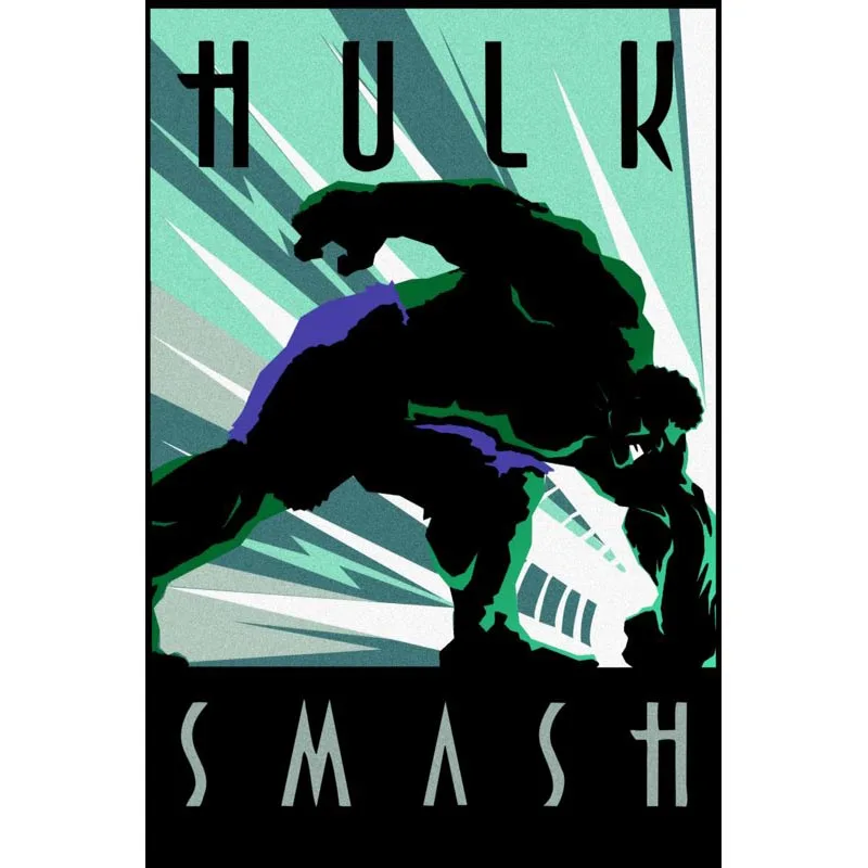 Супергерой Халк Мода Marvel Comics шелковая в стиле ретро, домашний декор плакат Размер 27X40 см 30x45 см - Цвет: 10