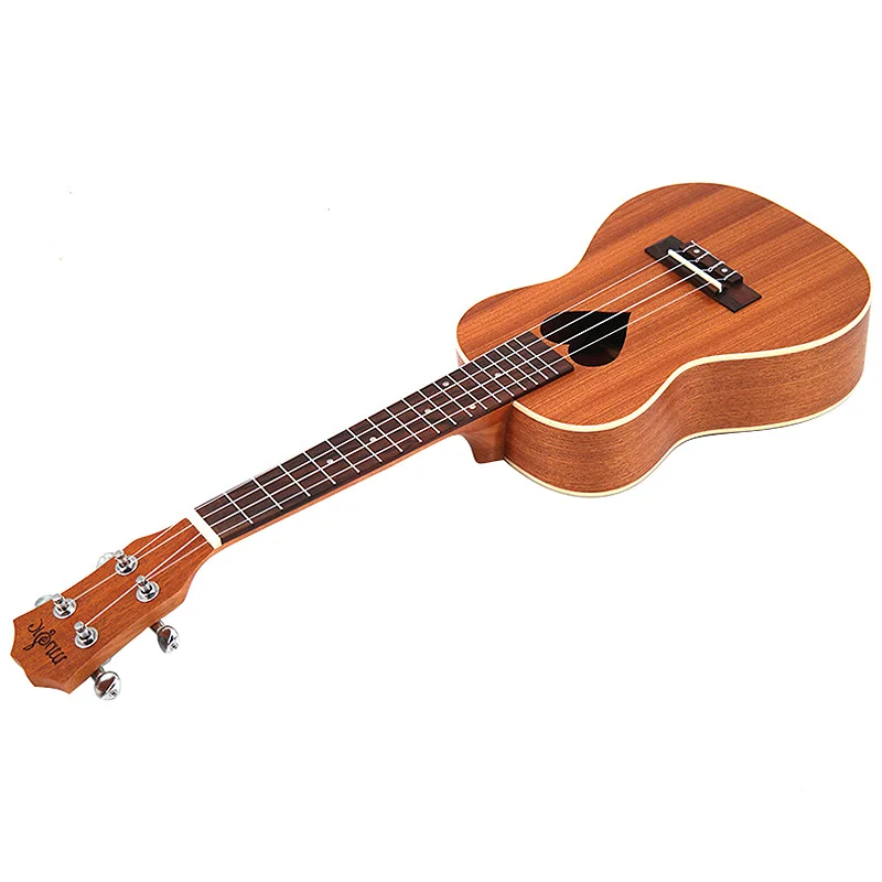 Concert Ukulele Kits 23 Inch 4 Strings Hawaiian Mini Sapele Guitar with Bag Tuner Capo Strap Stings Picks Musical Instrument