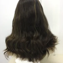 Tsingtaowigs изготовленные на заказ европейские девственные волосы необработанные волосы волнистые еврейский парик Лучшие парики Sheitels