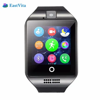 

Bluetooth Smart Watch Q18 With Camera Facebook Whatsapp Twitter SMS Smartwatch Support SIM TF Card For IOS Android R30