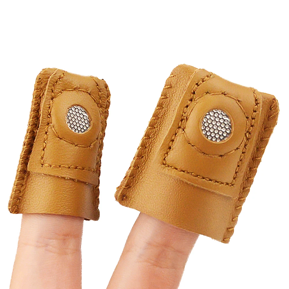 1pcs M/L Size Sheepskin Thimble Sewing Accessory Artificial Sheepskin Thimble Knitting Tool Fittings thimble Sewing Tool