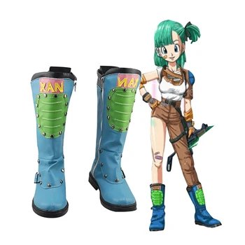 

Anime Dragonball Z Bulma Cosplay Boots Custom Made Any Size Shoes
