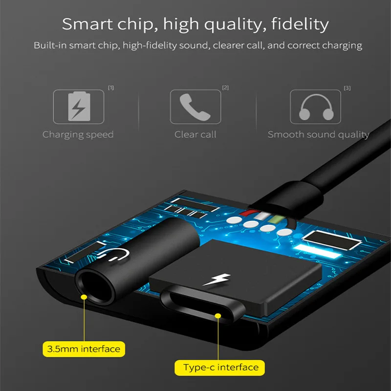 Mi NI USB C к разъему 3,5 type C Кабель-адаптер для huawei P30Pro Xiaomi mi 8 SE usb type C 3,5 мм AUX преобразователь для наушников