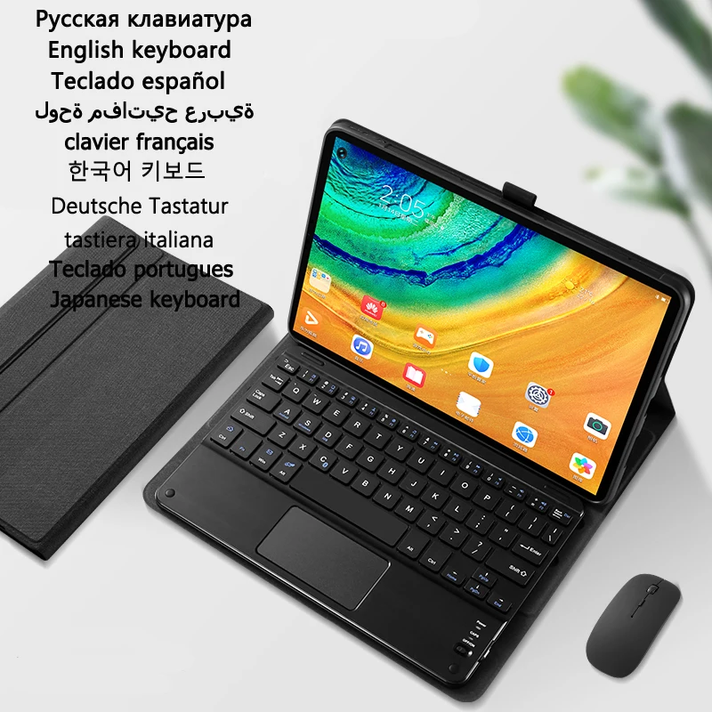 

Клавиатура для Samsung Galaxy Tab S6 Lite 10,4, чехол для клавиатуры для Galaxy Tab S6 Lite 10,4 SM-P610 P615, чехол с сенсорной панелью