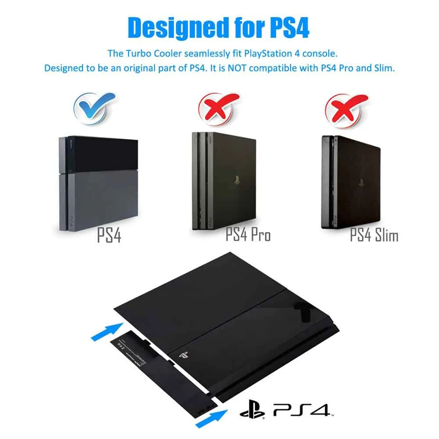 Вентилятор охлаждения PS4 с 5 вентиляторами автомобильный холодильник контроль температуры для sony Playstation 4 Play станция 4 PS 4 игры консольные аксессуары