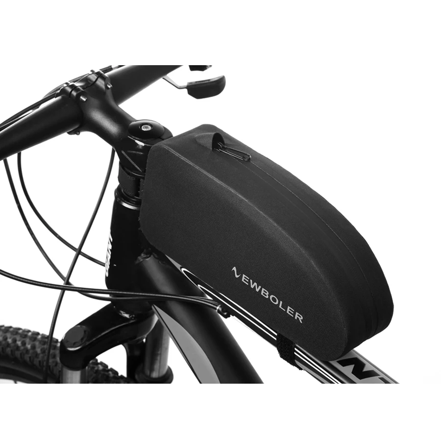 

Bicycle Bags Waterproof Cycling Top Front Tube Frame Bag Large Capacity MTB Road Bicycle Pannier Black Bike Accessories