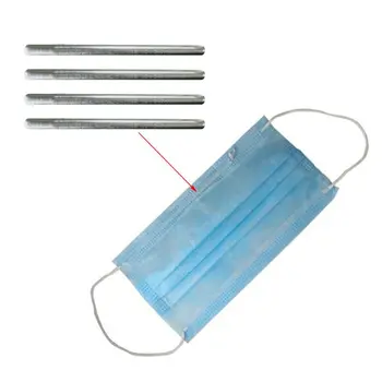 

100 Pcs Mask Nose Protective Positioning Strip Aluminum Bracket for Makeshift Mouthguard DIY Nose Guard Manual DIY