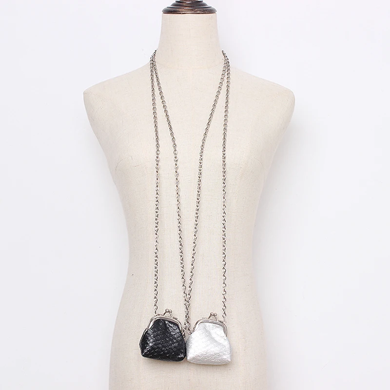 [EAM] Женская мини-сумка на цепочке, длинное ожерелье, темперамент, модный стиль, подходит ко всему, весна-осень 19A-a351