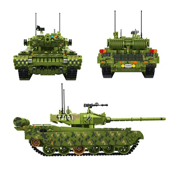 

1600pcs Military Series Building Blocks WW2 China 99 Main Battle Tank Model DIY Bricks Compatible Figures Toys for Children Gift