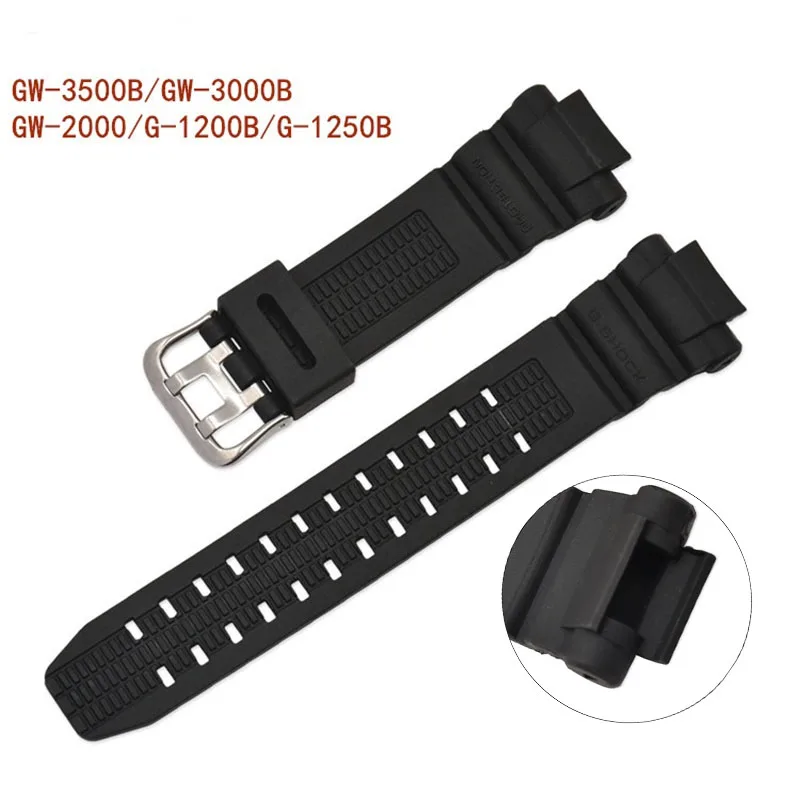 PU Silicone Watchband for Casio G-Shock GW-3500b GW-3000b gshock GW-2000 G-1200B G-1250B Diving Sport Watch Bracelet Accessories