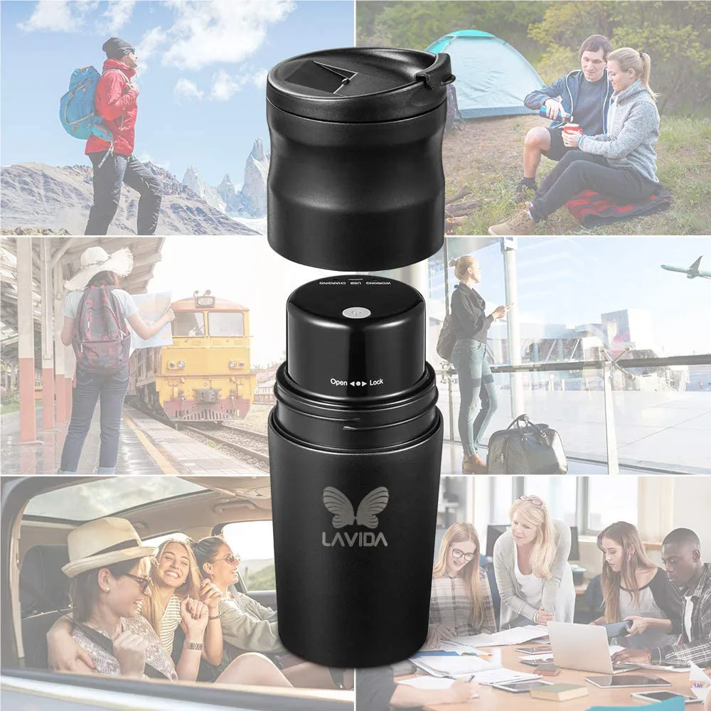 

Portable Car Coffee Machine, USB Charing Coffee Grinding Cup American-style Dripping Coffee Maker, Milling Machine Coffee Bean