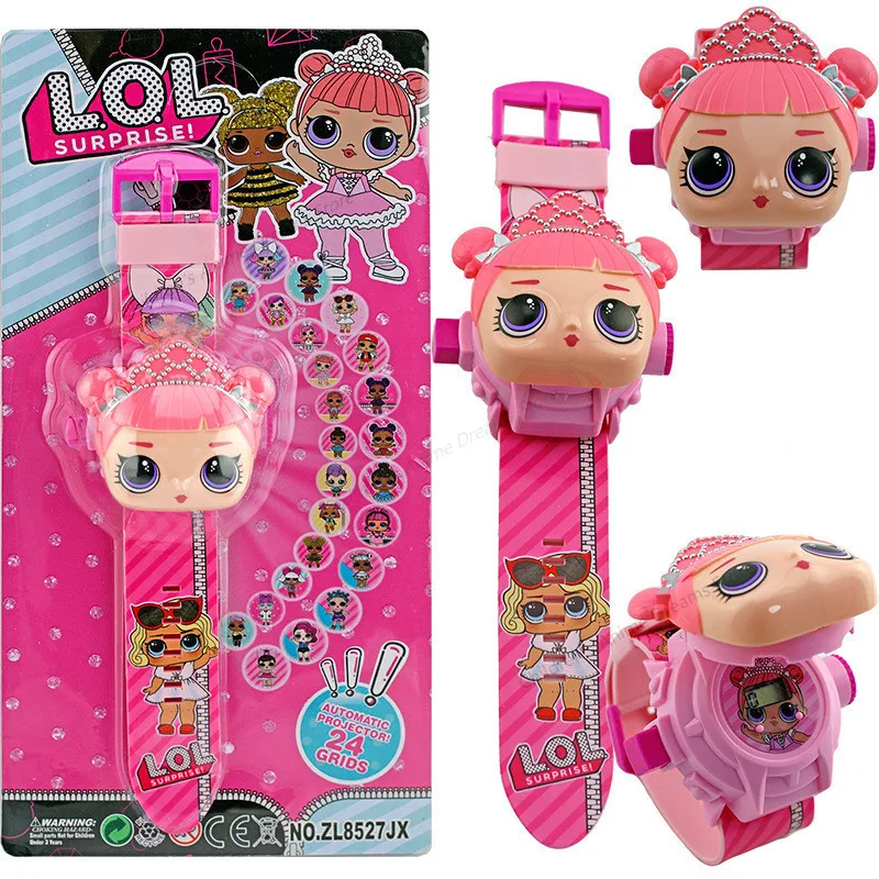 LOL Dolls Surprise 3D Watches Anime Figure Educational Small Kids Boys Girls Clock Toys Projection Cartoon Children |