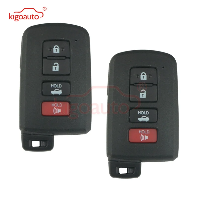 

Kigoauto 2pcs Smart key case shell 4 button HYQ14FBA for Toyota Avalon Camry Corolla 2012 2013 2014 2015