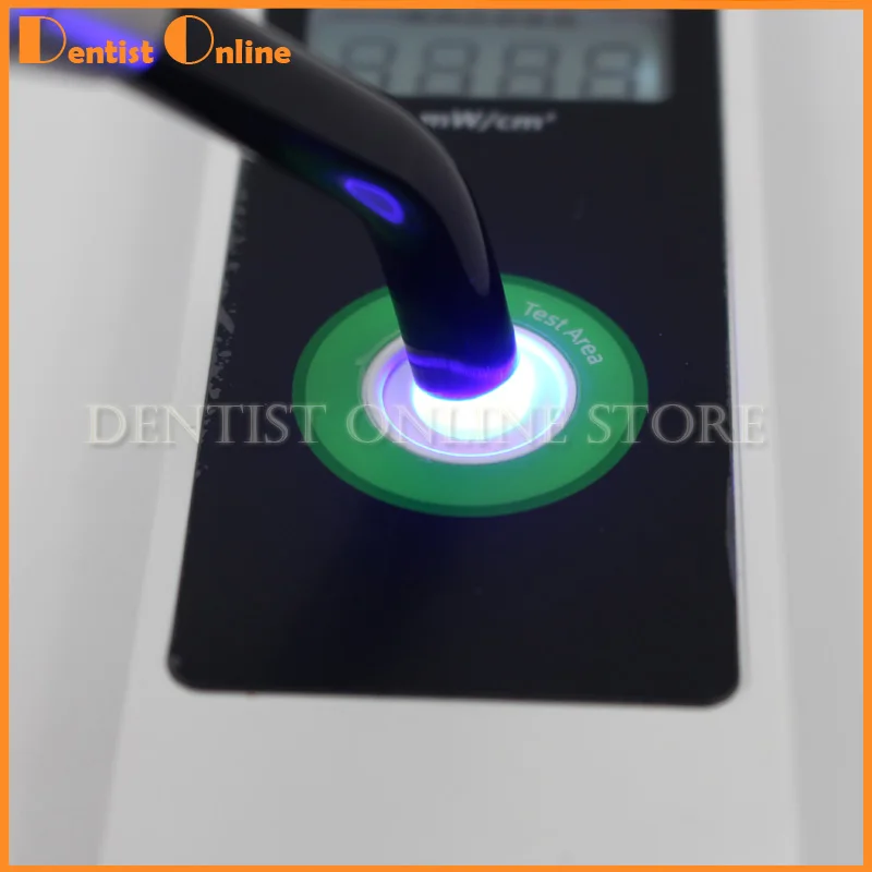  Dental Curing Light Meter Visible LED Radiometer Curing Intensity Battery with LCD Screen - 4000307603074