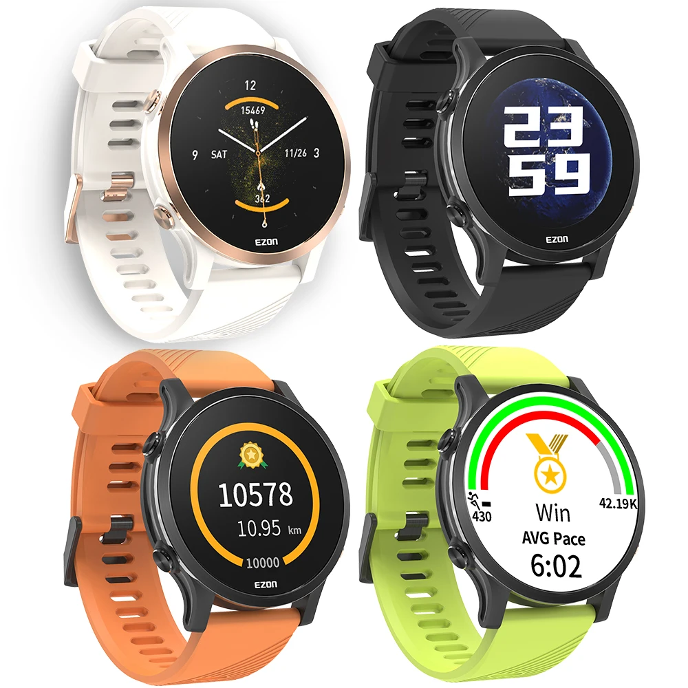 EZON R6 orologio da polso da corsa professionale con cardiofrequenzimetro  ottico GPS Smart orologio digitale per uomo donna|Digital Watches| -  AliExpress