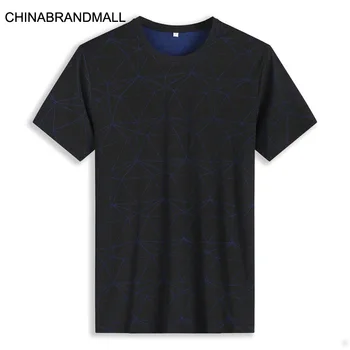 

Plus Fat Plus Size Men Short Sleeve T-shirt Shirt Extra Large Loose Round Neck Short Sleeve Fat Man Tencel Half Sleeve T