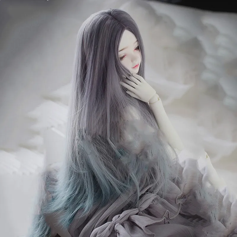 Cataleya bjd кукла имитация парик мохера длинные волосы градиент цвета парик, парик Супер мягкие волосы для куклы