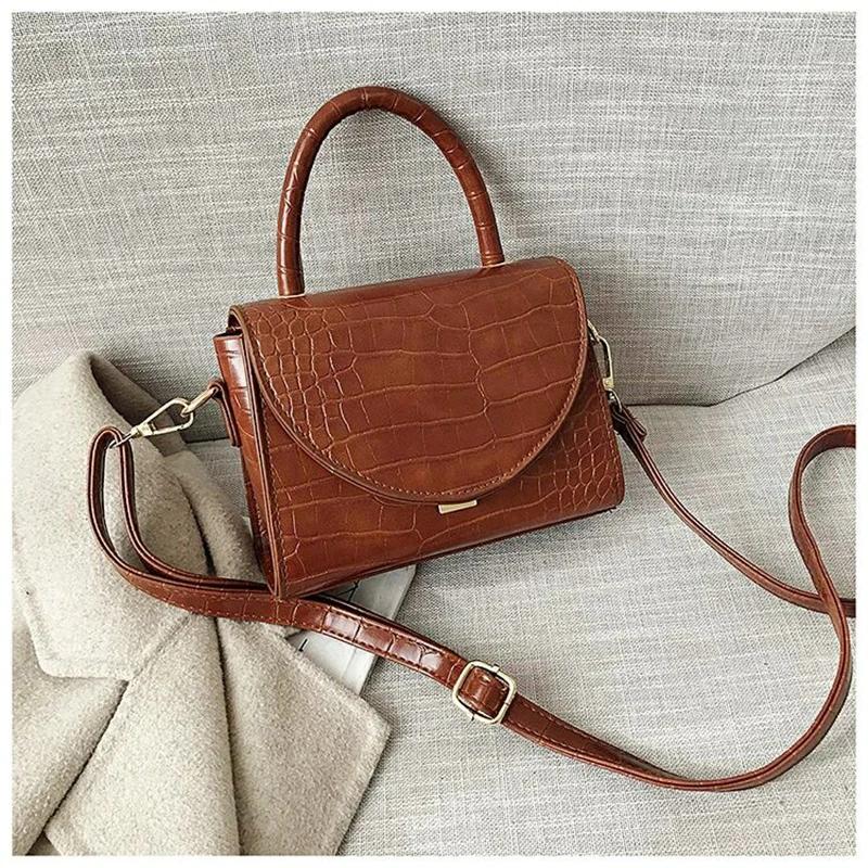 

Crocodile Pattern Woman Handbags 2020 Famous Designer Leather Totes Handbags Messenger Shoulder Bag Crossbody For Women